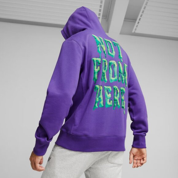 Puma x LaMelo Ball Toxic Purple Green Basketball Hoodie Men's Size XL - Picture 5 of 16
